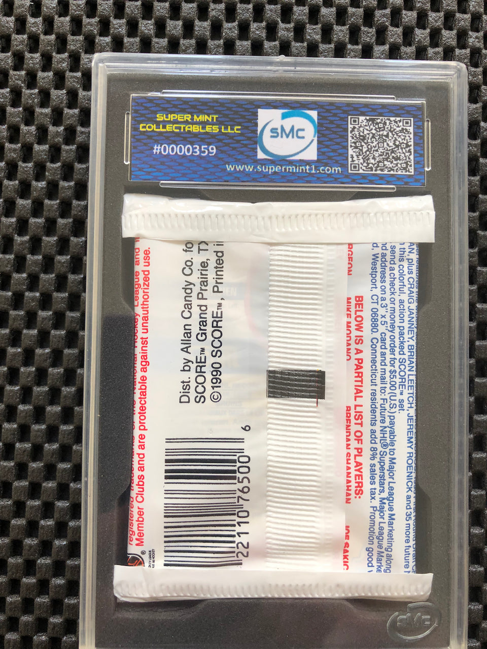 1990 SCORE HOCKEY FRENCH PACK CAM NEELY-TOP ANDY MOOG - BACK SMC 9