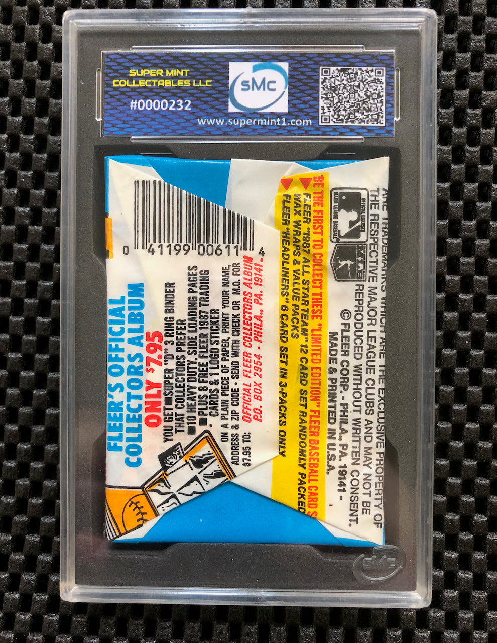 1987 Fleer Baseball Wax Pack SMC 8