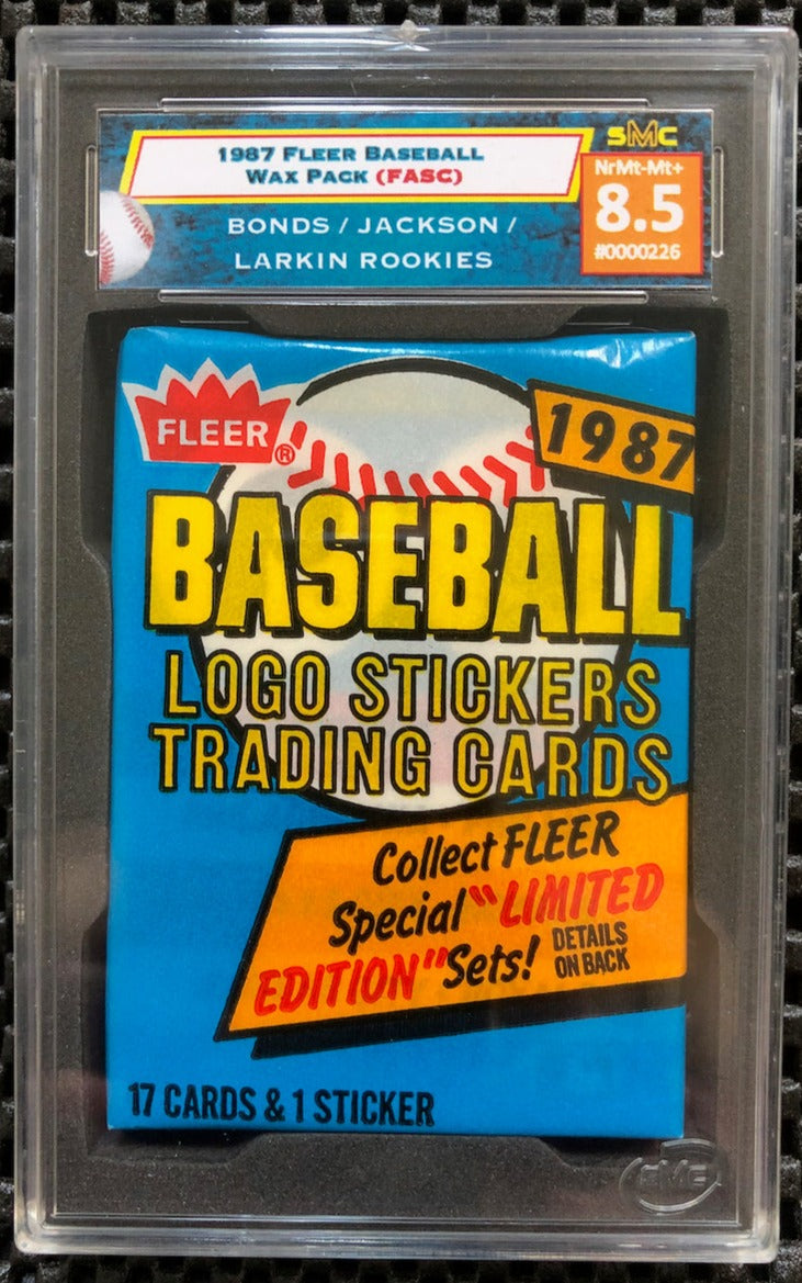 1987 FLEER BASEBALL WAX PACK SMC 8.5