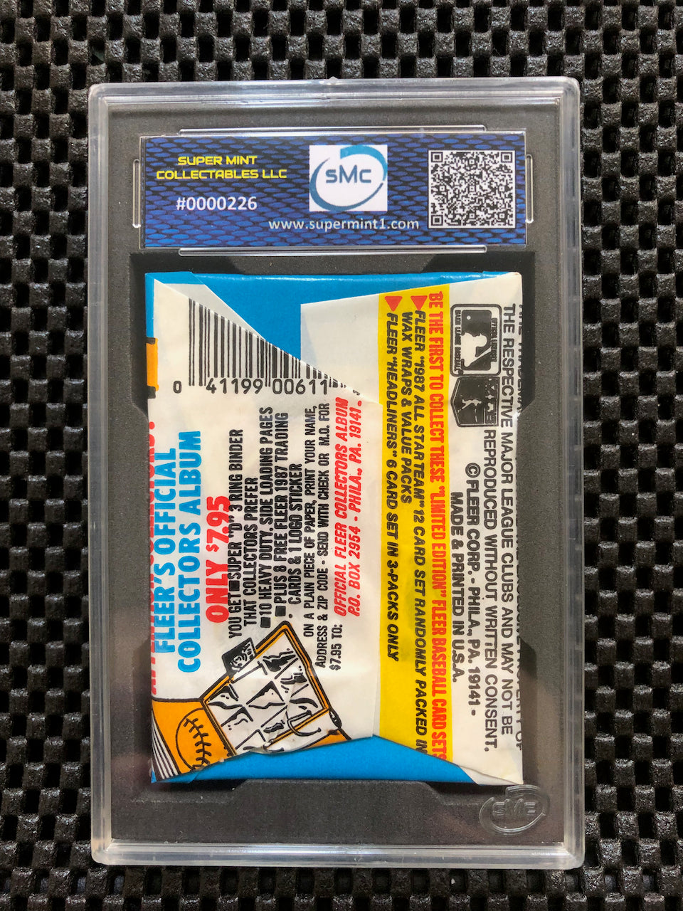 1987 FLEER BASEBALL WAX PACK SMC 8.5