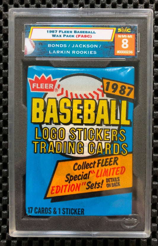 1987 FLEER BASEBALL WAX PACK SMC 8