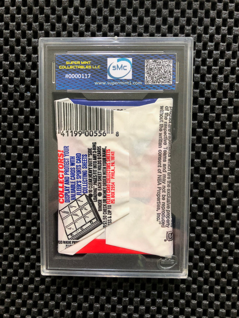 1989 FLEER BASKETBALL WAX PACK (EWING STICKER-TOP) SMC 8