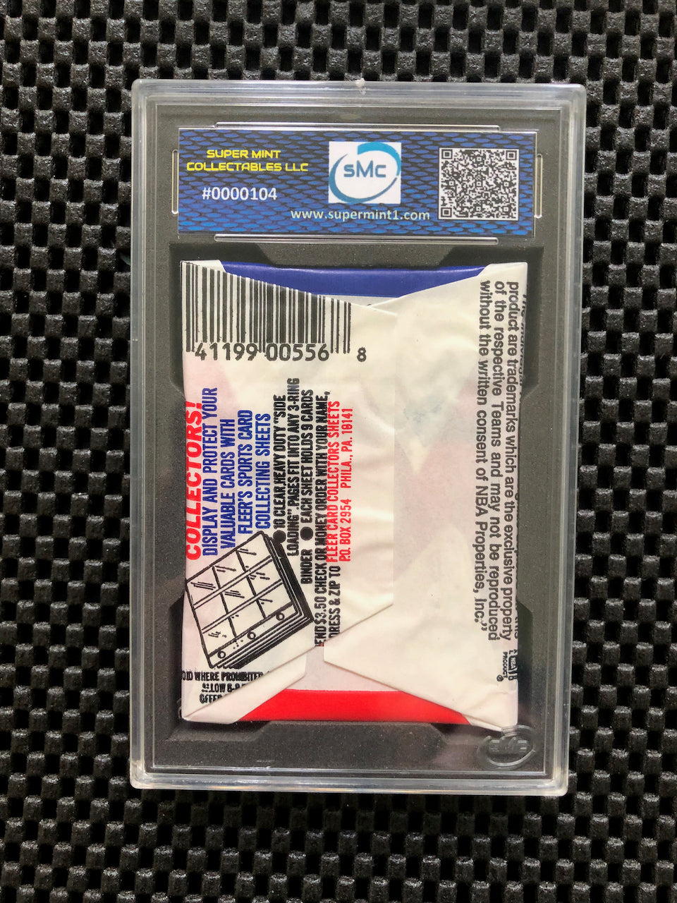 1989 FLEER BASKETBALL WAX PACK (OLAJUWON STICKER-TOP) SMC 9.5