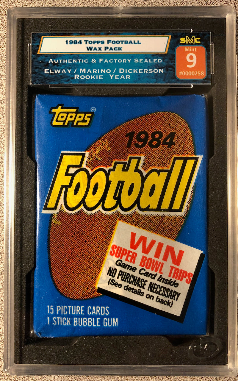 1984 TOPPS FOOTBALL WAX PACK SMC 9