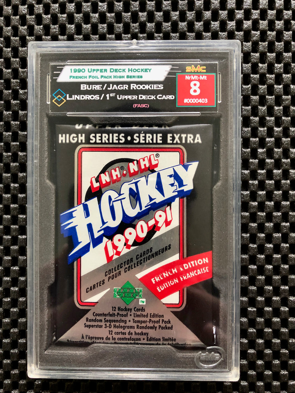 1990 UPPER DECK HOCKEY FRENCH WAX PACK SMC 8