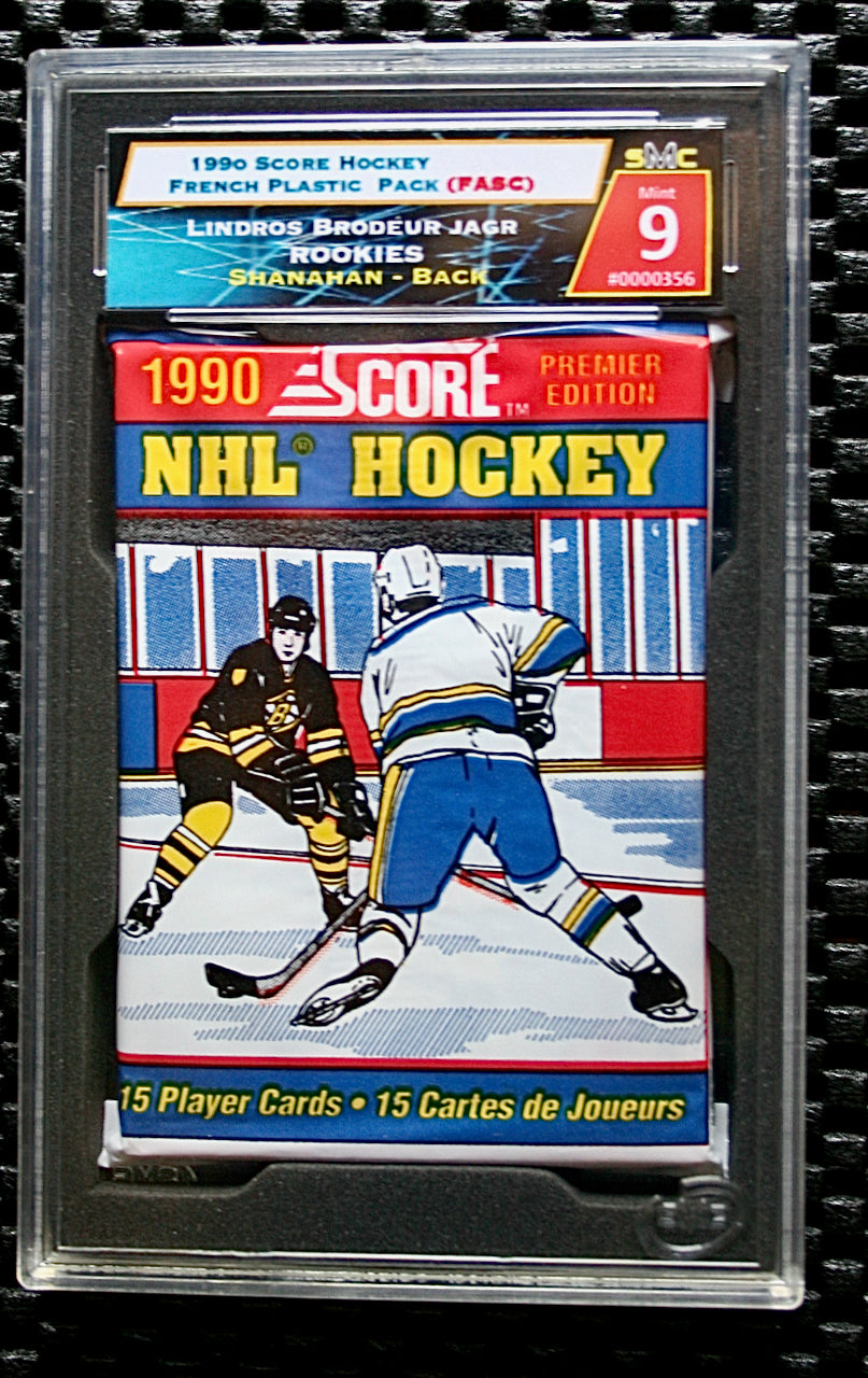 1990 SCORE HOCKEY FRENCH PACK (SHANAHAN-BACK) SMC 9