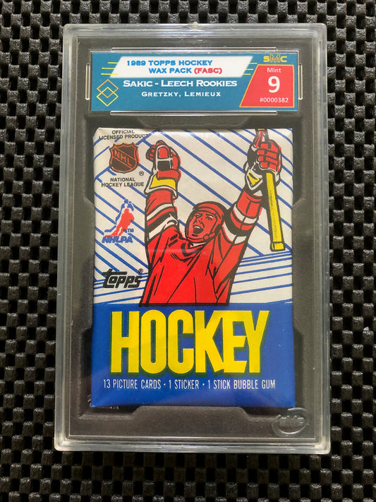 1989 TOPPS HOCKEY WAX PACK SMC 9