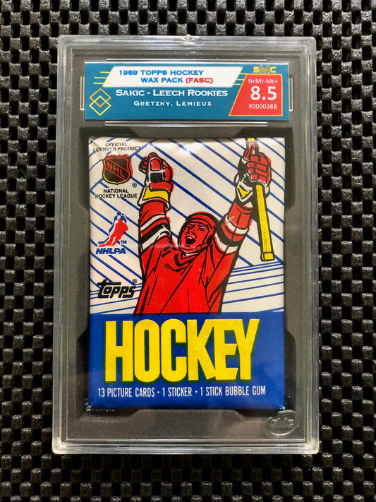 1989 TOPPS HOCKEY WAX PACK SMC 8.5