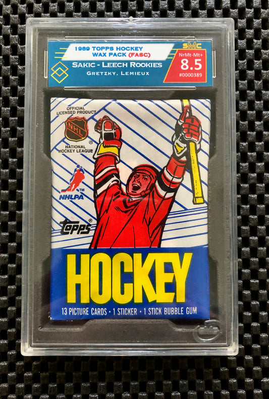 1989 TOPPS HOCKEY WAX PACK SMC 8.5