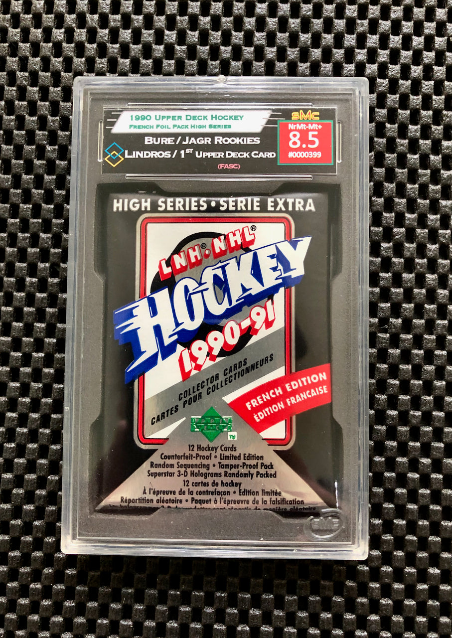 1990 UPPER DECK HOCKEY FRENCH WAX PACK SMC 8.5